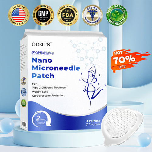 Odeiun™ Tirzepatide Nano-Microneedle Patch – Pain-Free Sugar Control & Natural Fat Metabolism