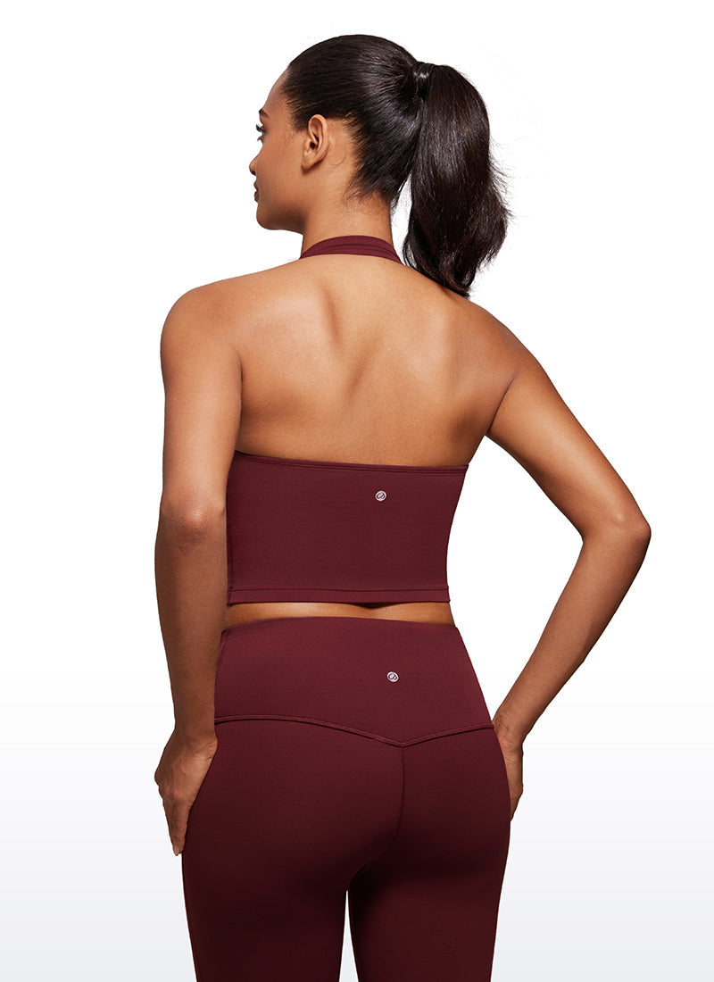 Butterluxe Halter Built-in Bra Tanks