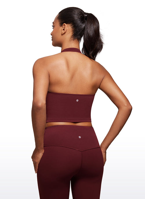 Butterluxe Halter Built-in Bra Tanks