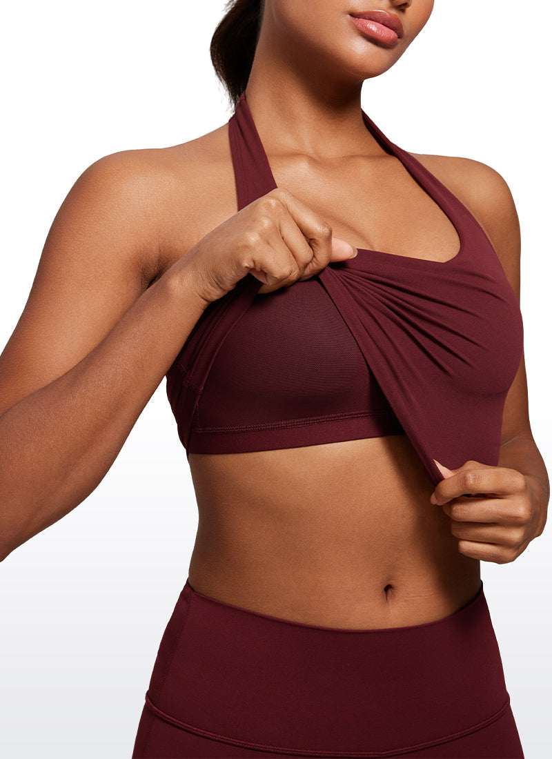 Butterluxe Halter Built-in Bra Tanks