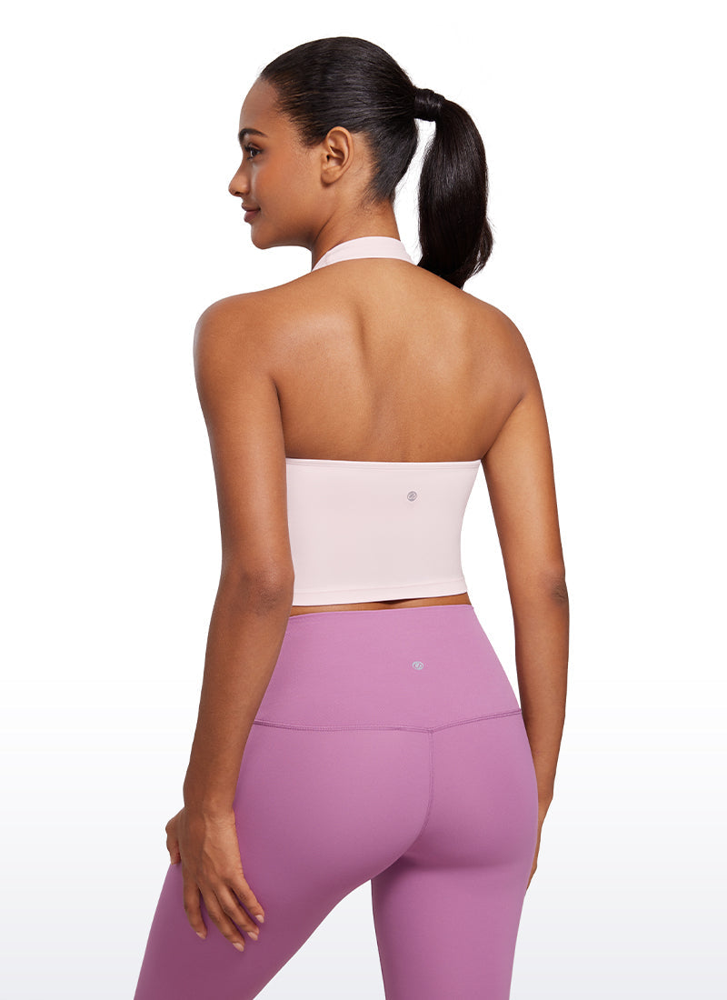 Butterluxe Halter Built-in Bra Tanks