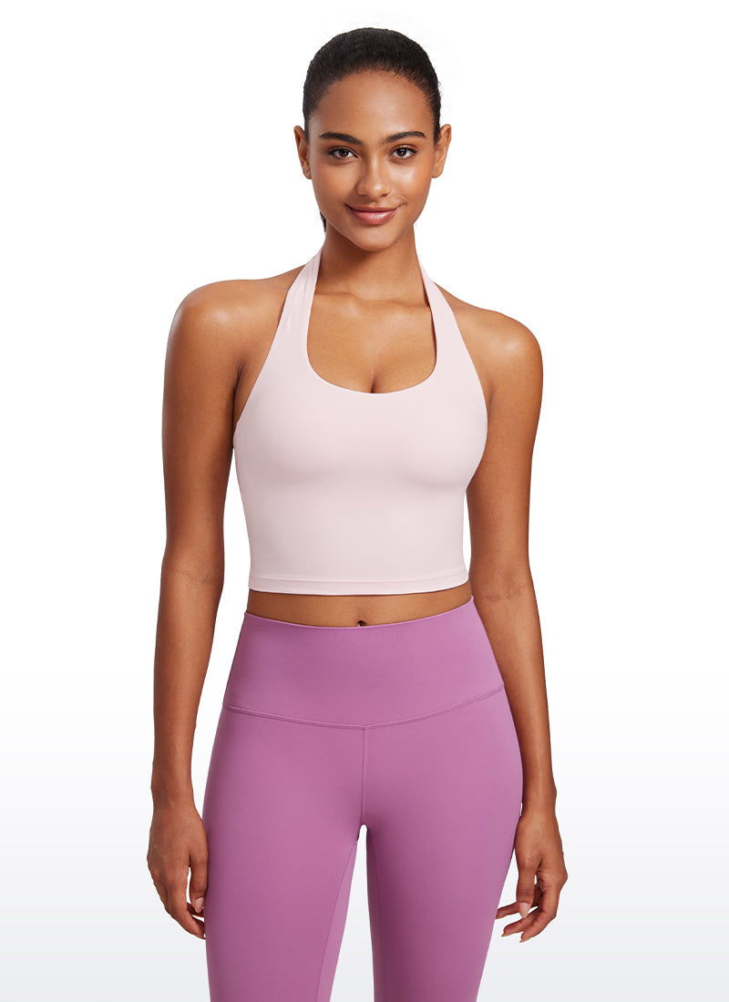 Butterluxe Halter Built-in Bra Tanks