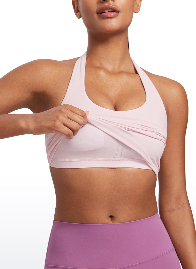 Butterluxe Halter Built-in Bra Tanks