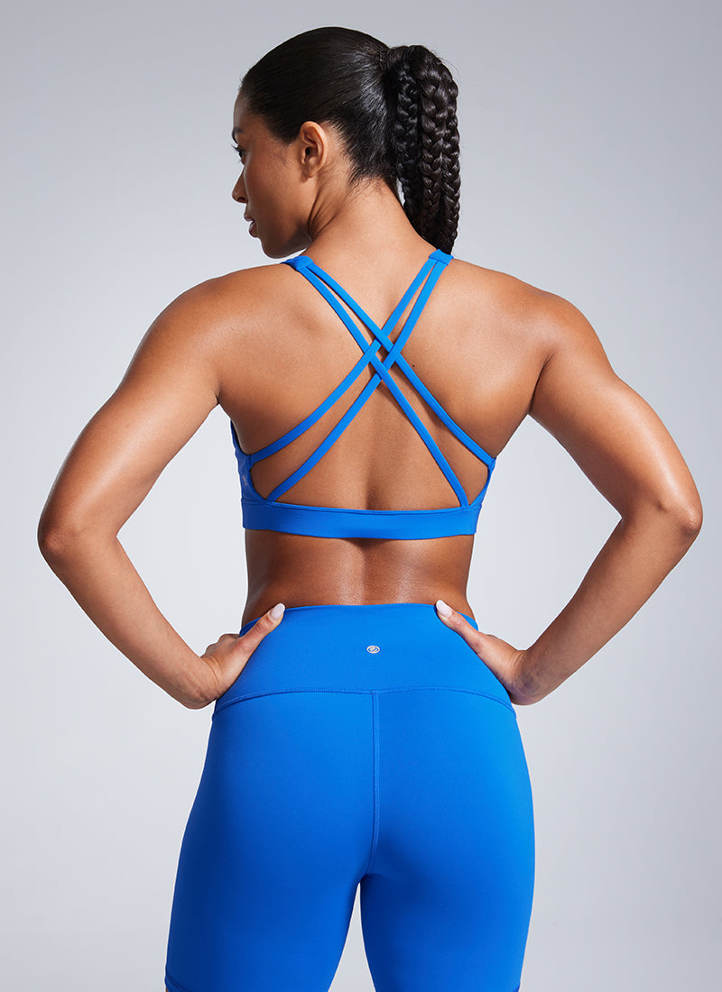 Butterbreeze Square Neck Sports Bras Criss Cross Back