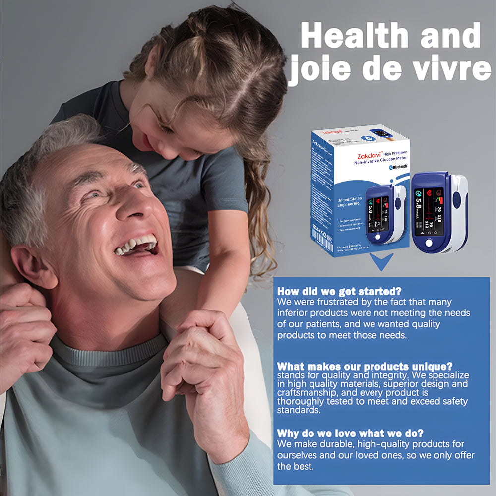 Official Store: Zakdavi™ High Precision Non-invasive Glucose Meter ✅ Clinical Certification & 99.9% Accuracy
