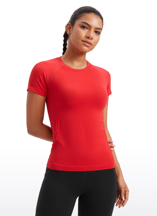 Seamless Hip-Length Short Sleeves