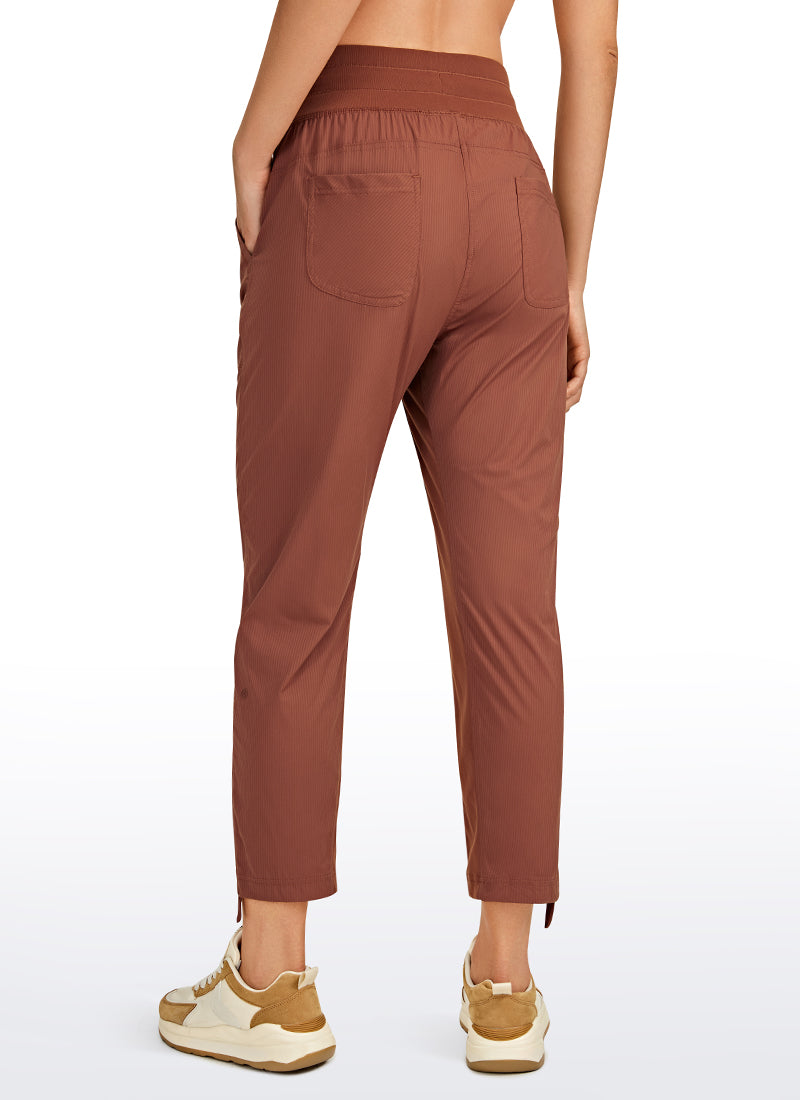 Striped Pants with Pockets 25''- Cinched Leg