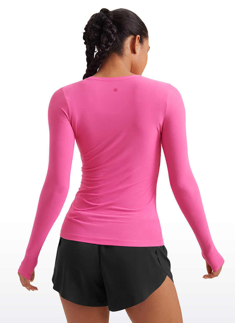 Cloudweight Lightweight Workout Crewneck Long Sleeve with Thumb Hole
