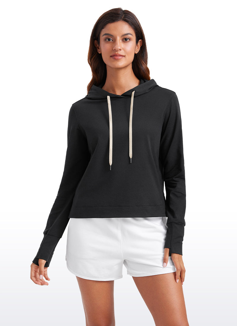 Lightweight Pullover Hoodies with Thumb Holes