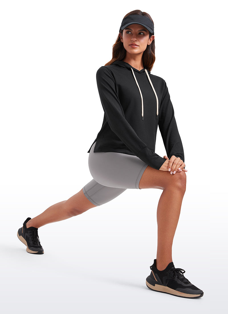 Lightweight Pullover Hoodies with Thumb Holes