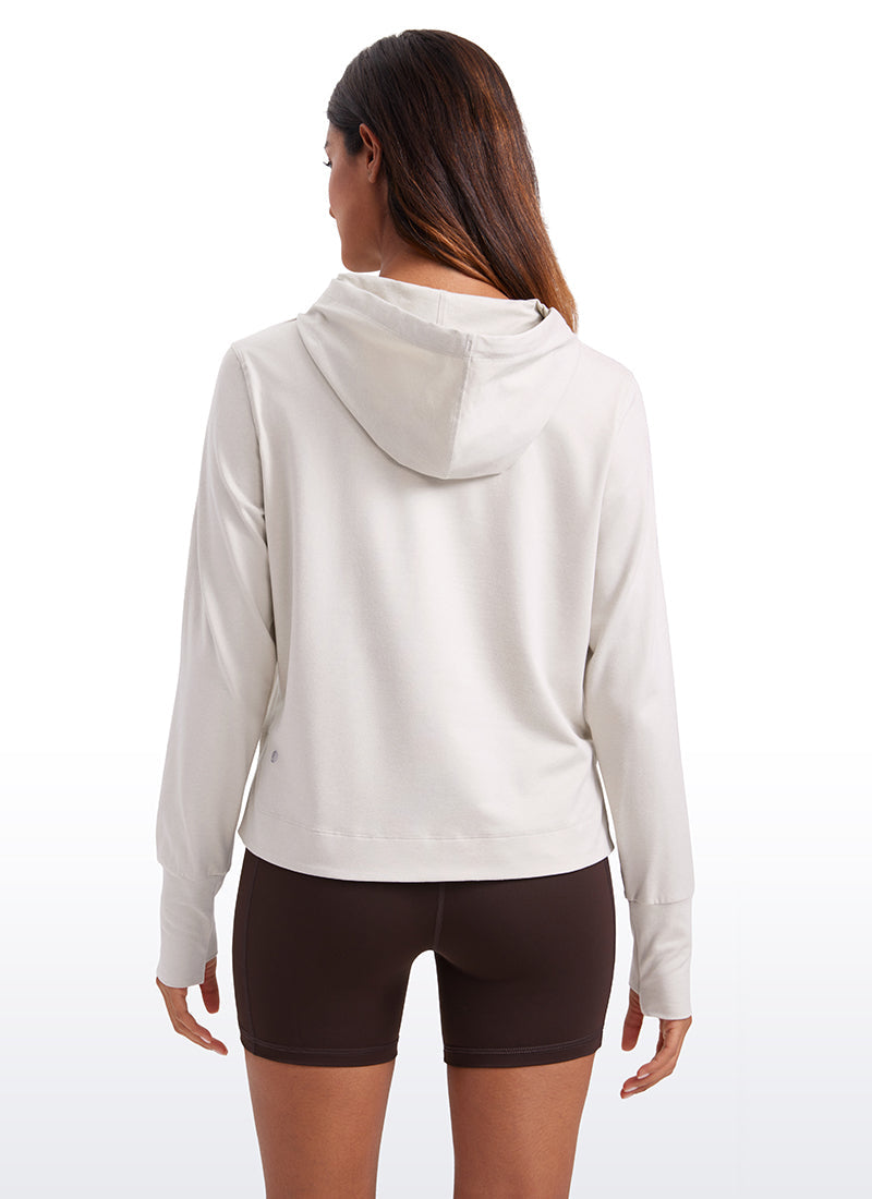 Lightweight Pullover Hoodies with Thumb Holes