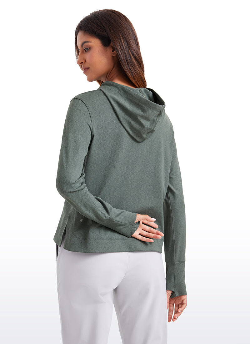Lightweight Pullover Hoodies with Thumb Holes