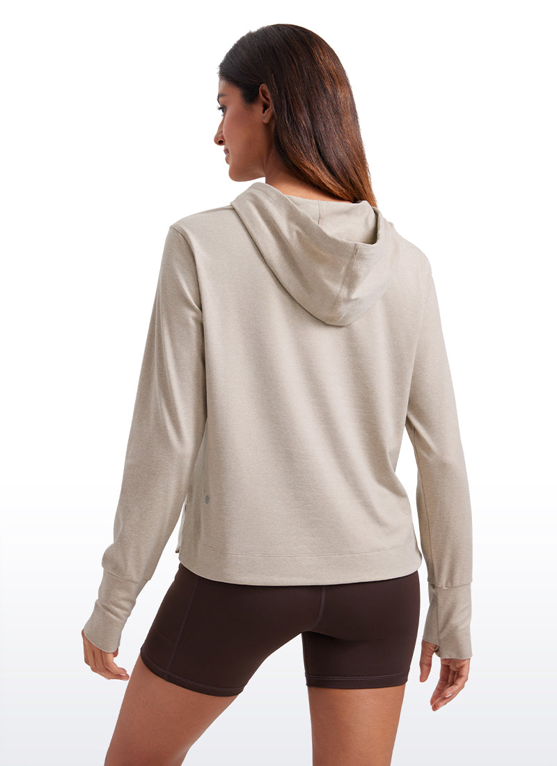 Lightweight Pullover Hoodies with Thumb Holes