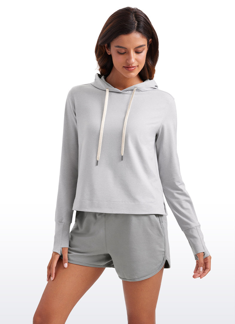 Lightweight Pullover Hoodies with Thumb Holes