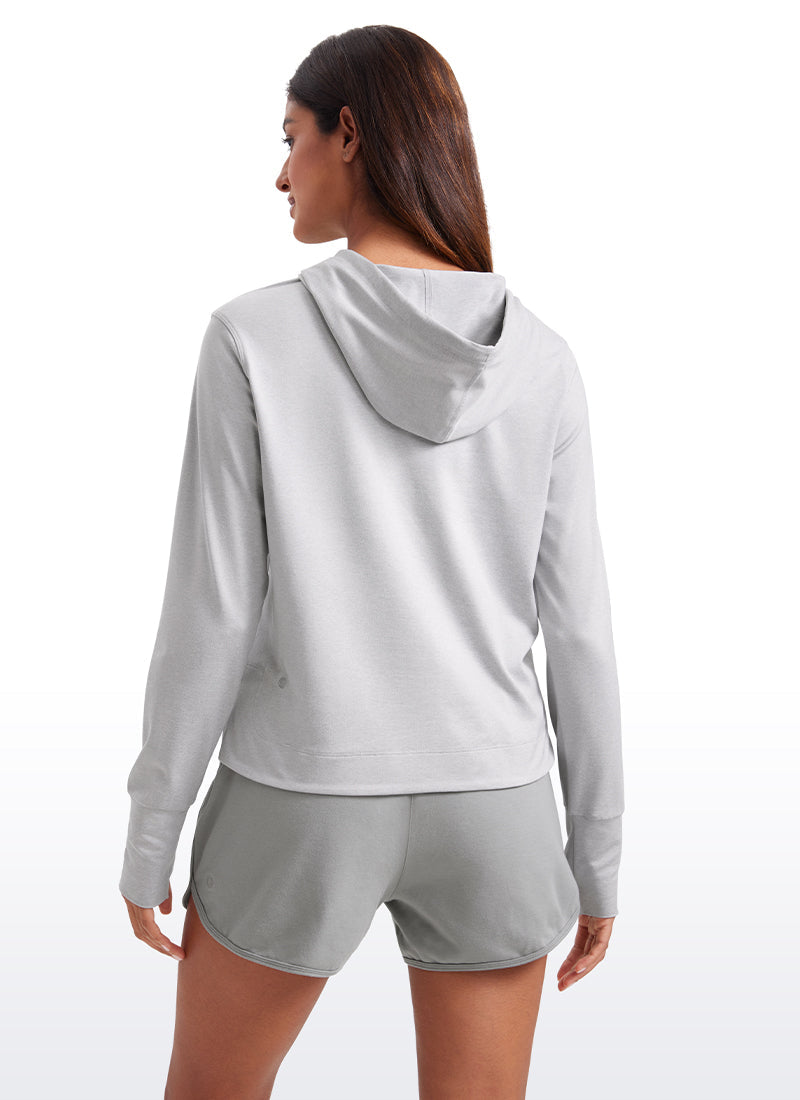 Lightweight Pullover Hoodies with Thumb Holes