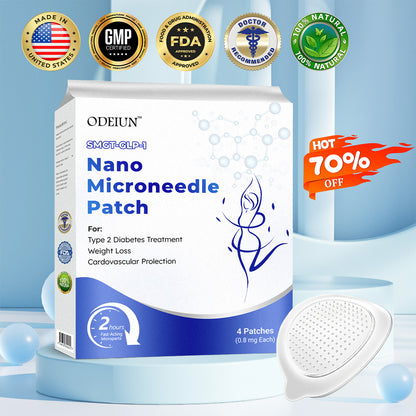 Odeiun™ Tirzepatide Nano-Microneedle Patch – Pain-Free Sugar Control & Natural Fat Metabolism