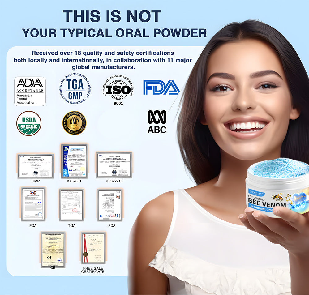 Odeiun™ Bee Venom Treatment Oral Powder | ADA-Approved & Dentist Recommended